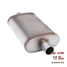 Universal 409 Stainless Muffler Straight-Through Performance Muffler 2"