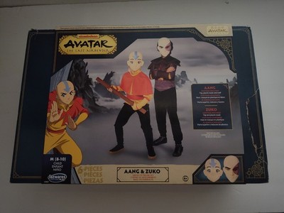 Avatar The Last Airbender Aang & Zuko Dress Up Trunk Set 6 Pieces Size M 8-10 Ne