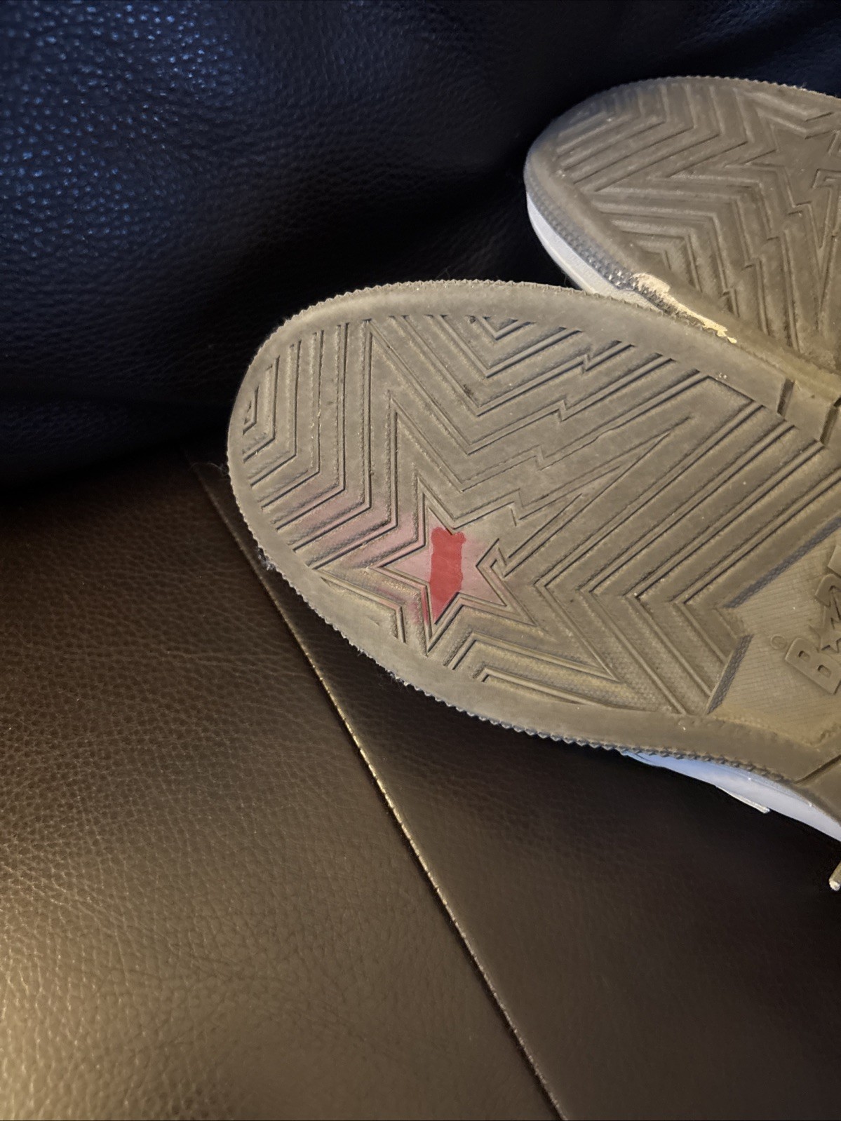 Bape  Bathing Ape Sk8sta Grey Green Low Top Sneakers Men's Size 10 thumbnail 5