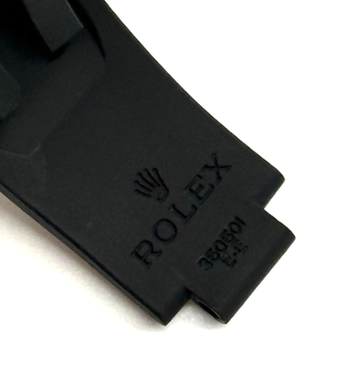 ROLEX Oysterflexラバーベルト350501 E-E Rolex Oysterflex 20mm x 9mm Black Rubber Watch Strap 350501 E-E