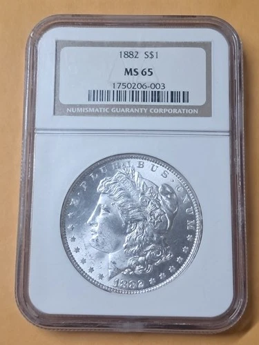 1882 Morgan Dollar MS 65 NGC
