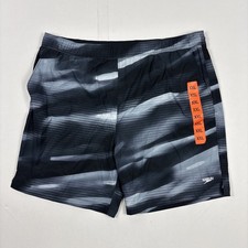 Speedo Mens Tech Volley Swim Shorts With UPF Protection Comfort Liner Black 2XL