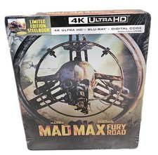 Mad Max Fury Road 4K Ultra HD Limited Edition Steelbook + Blu-ray + Digital New 