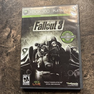 Fallout 3 (Xbox 360) Platinum Hits CIB COMPLETE & TESTED