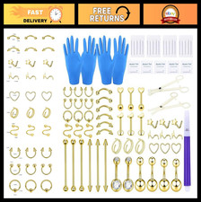 Stainless Steel Piercing Kit - Belly Button, Ear, Nose  Septum Jewelry Tools 20