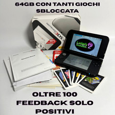 Nintendo 3DS XL 64gb sbloccata + tanti giochi Console da Gioco - Nero + scatola