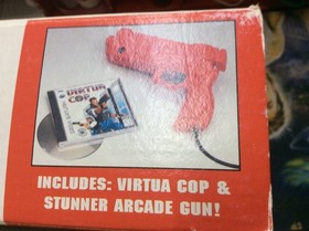 Virtua Cop Sega Saturn with Stunner Arcade Gun Complete in Box CIB