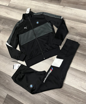 NWT Puma BMW Motorsports Men's Black Tracksuit Size Small