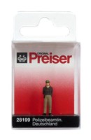 Preiser 28199 Polizeibeamtin. Deutschland Spur H0 1:87