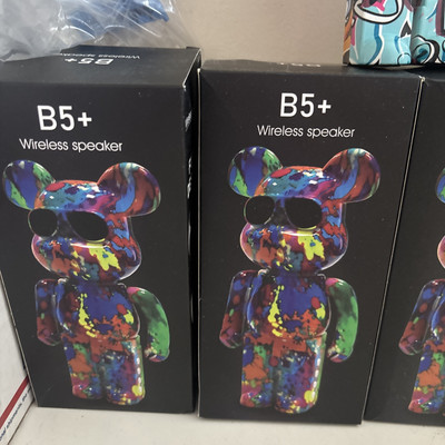 Brand New B5 + Wireless Graffiti Bear Speaker Wild Colorful Print