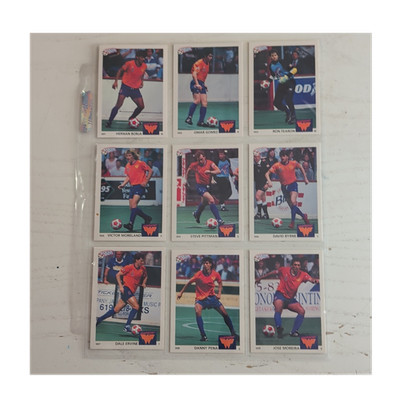 World Soccer Promotions 1991 Soccer Shots MSL Set, 100 Cards, Tatu, Preki, Quinn