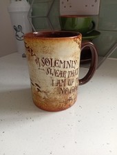 Harry Potter Marauder's Map Large 3D Mug Brown Ceramic Warner Bros Studio Cup