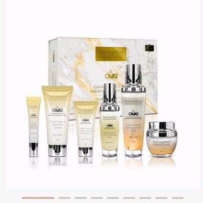 True-OrgaNica Caviar Essence Rejuvenation Firming Skin Care Set MSRP$5400