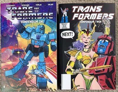 TRANSFORMERS COMPENDIUM Vol 1 & Vol2 DCBS Variant RARE HTF Marvel