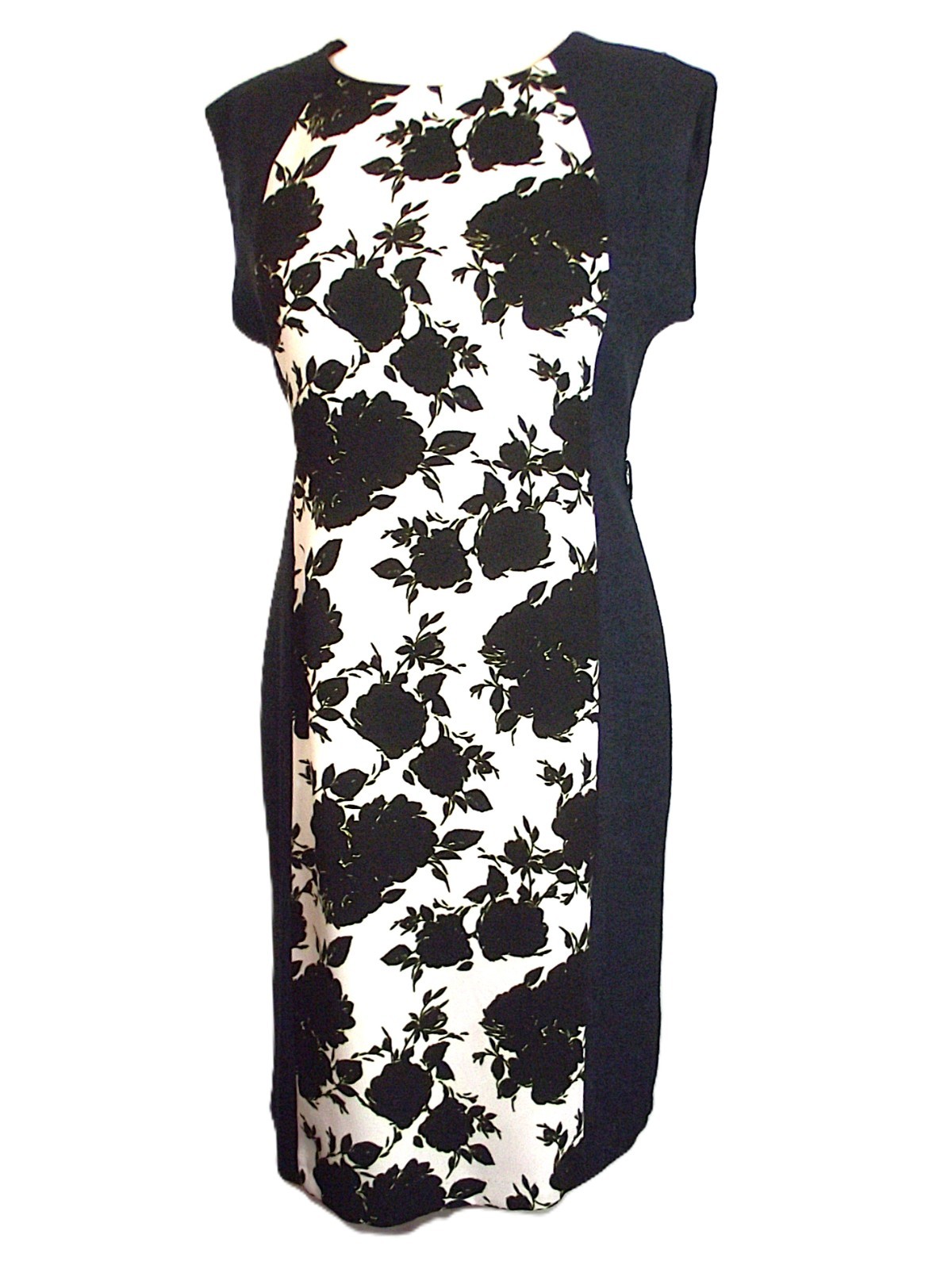 NUEVA CALIDAD AZUL OSCURO MEZCLA VESTIDO DE ABRAZO FIGURA BODYCON TALLA 18 # 909