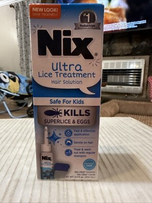 Nix Ultra Lice Removal Kit Lice Treatment Hair Solution 3.4oz Exp 6/27