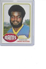 1976 Topps Lawrence McCutcheon Los Angeles Rams Football Card #155
