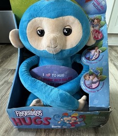 Fingerlings HUGS - BORIS Blue Advanced Interactive Plush Baby MONKEY 🐒 SEALED!