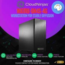 Cloud Ninjas Workstation Stable Diffusion Threadripper 9960X 2x NVIDIA RTX 5090