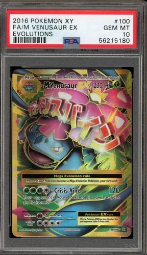 Pokemon M Venusaur EX XY Evolutions Full Art #100 PSA 10 Gem Mint