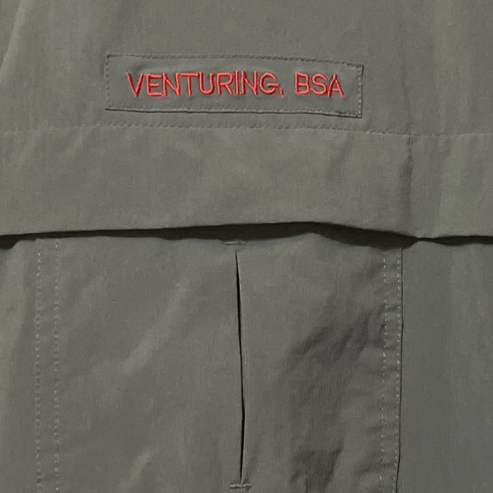 Boy Scouts Of America Venturing Uniform Shirt BSA Mens Size XxLarge Green Nice!! - Image 3 of 4