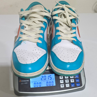 Nike Dunk Low Miami Dolphins White/Blue/Orange Leather Low Top DV0833-102