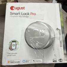 August Smart Lock Pro with Connect Wi-Fi Bridge Silver