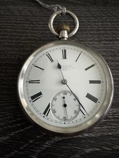 Antike Englische Taschenuhr - John Benett London - 925er Silber - um 1880-1900