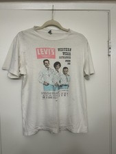 Vintage 1960s Levis Big E Western Wear Catalog T-Shirt 1970s Made In USA RARE L