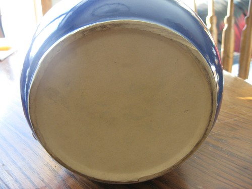 Cookie Jar bottom-Cookie Corral-Glazed Pottery-7" tall-1930's-40's- - Picture 4 of 5