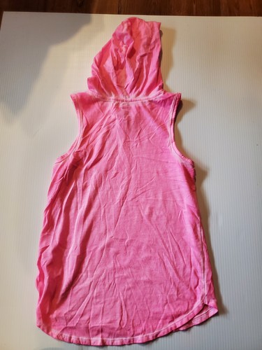 So Perfect Girls Hooded Shirt Size 14 Pink Active Tank Sleeveless - Picture 4 of 4