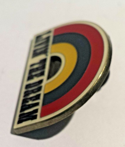 "Livin' the Dream" Emaille Regenbogen Pin ~ Retro Style ~ Pushback Verschluss - Bild 2 von 4