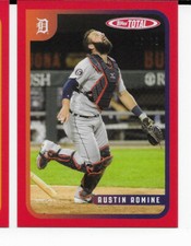 2020 Topps Total Red #859 Austin Romine Detroit Tigers 06/10 Wave 9