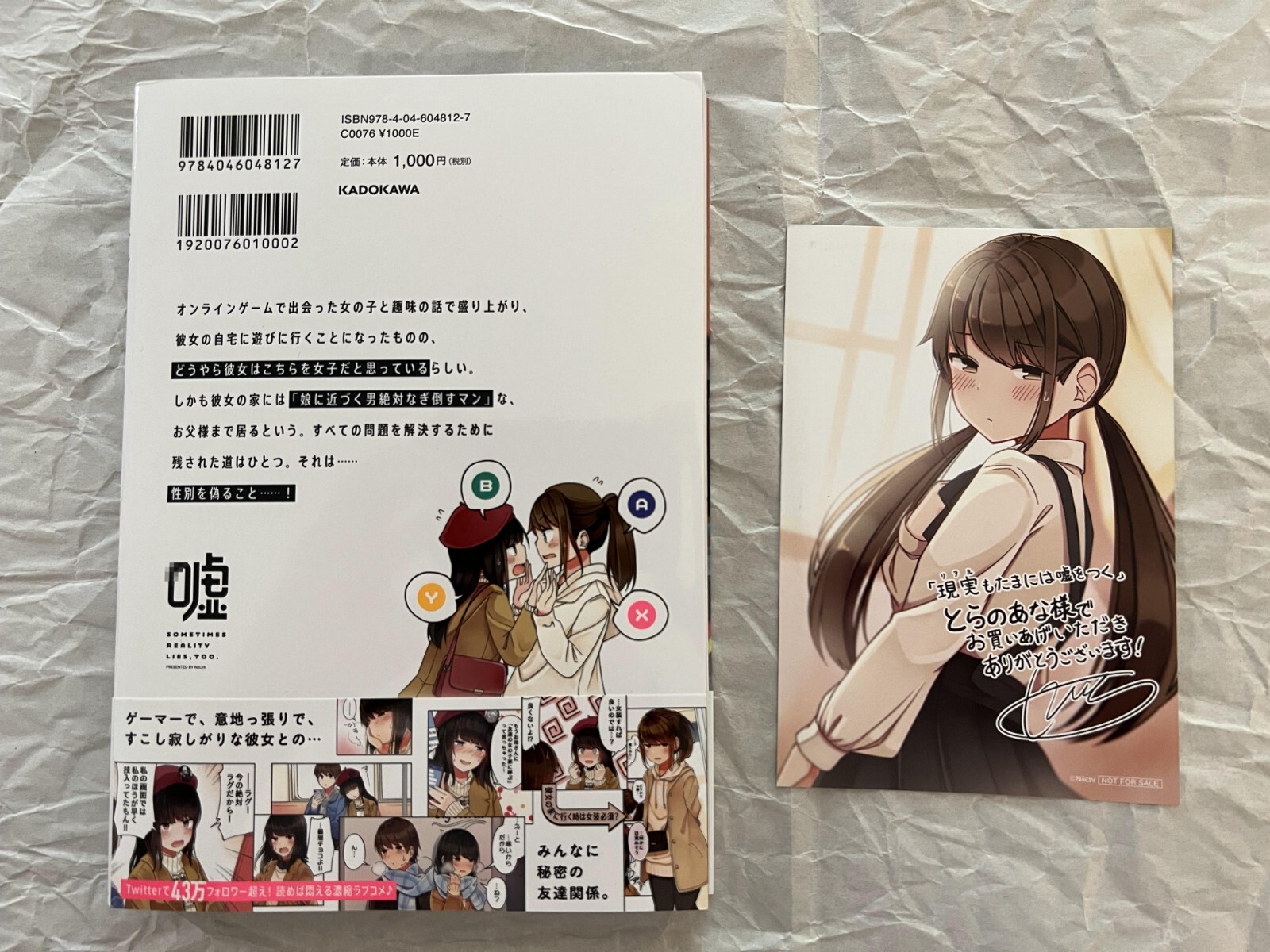 Kadokawa Ni Ichi にいち 現実 リアル もたまには嘘をつく Hanging Out With A Gamer Girl Ebay