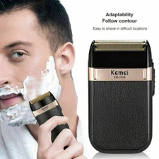 Kemei 2024 Men's Electric Shaver Trimmer Razor Rechargeable Hair Beard Shaving