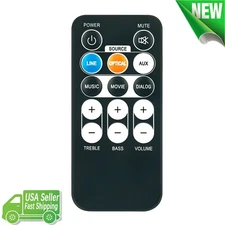 New LTS359X Replace Remote for Ilive IT153B 32" Bluetooth Sound Bar Home Theater