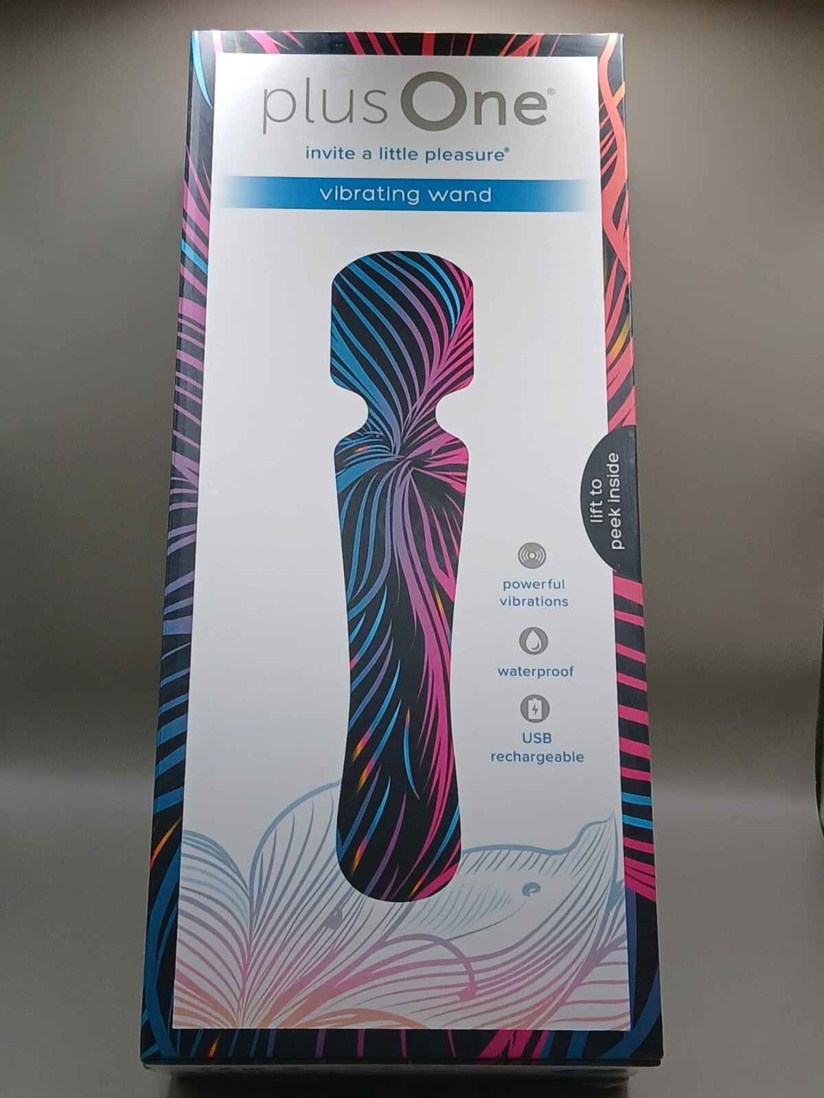 plusOne Vibrating Soft Touch Wand, 10 Vibration Settings, Waterproof (New)