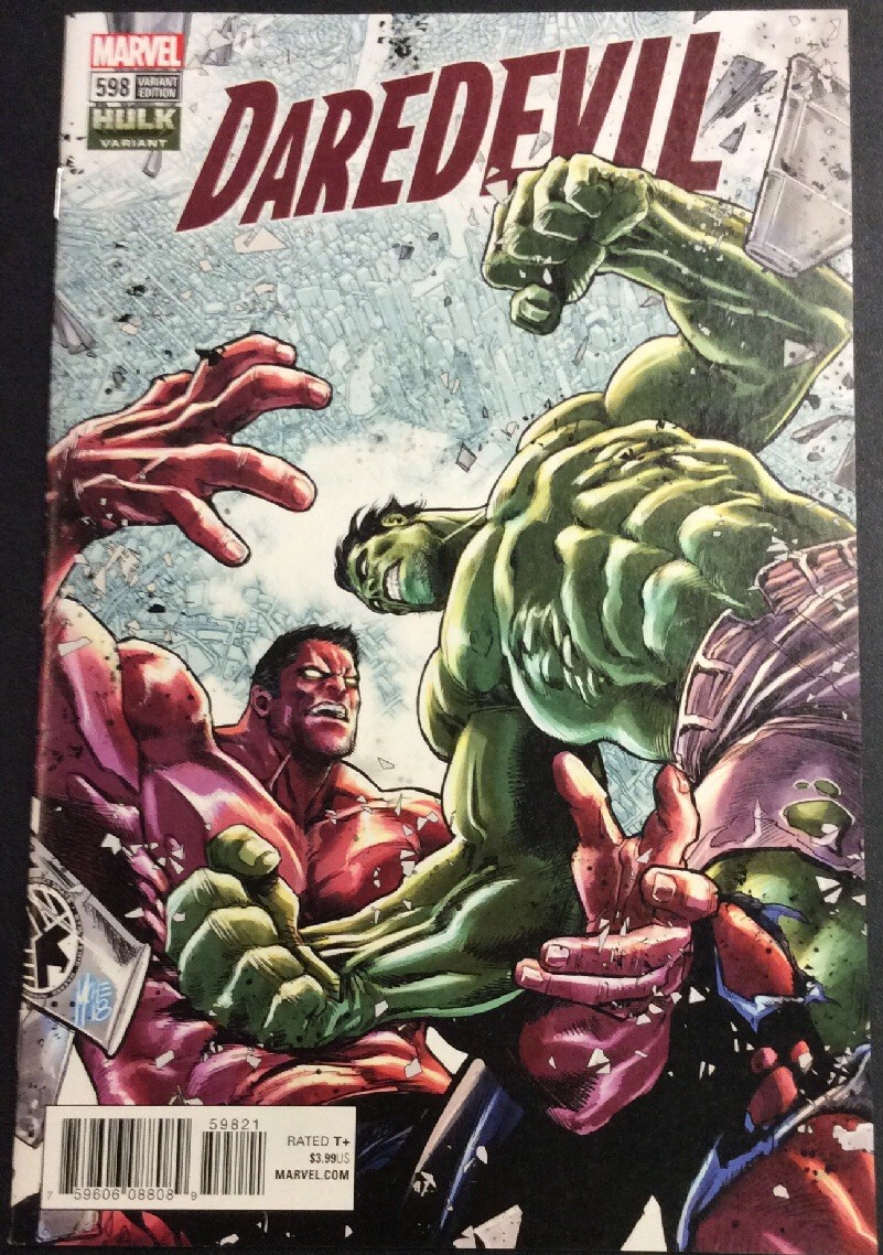 Daredevil #598 Hulk Variant Cover Marvel Comics Lot Hulk v.s. Red