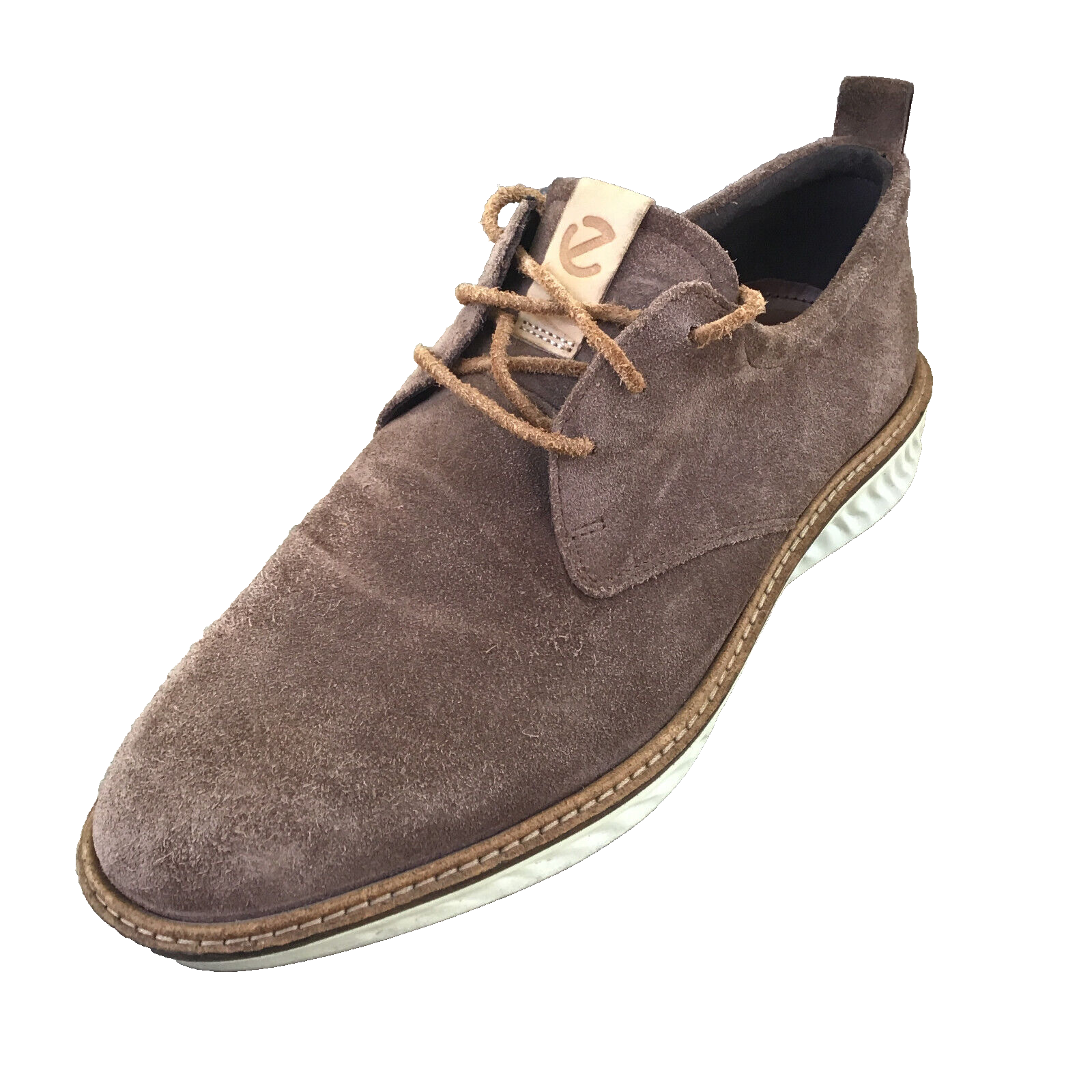 SAOLA Scarpe derby ibride Ecco uomo ST.1 eleganti marrone scamosciato comode taglia 7 EU 7 5
