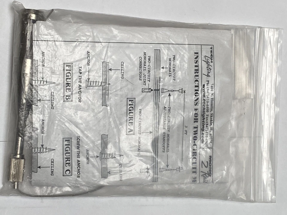 Tech Lighting 2-circuit Monorail Adjustable Standoff 700MO2SADJ3S - Image 3 of 4