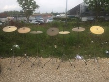 Free P P. One Generic Beginner 16" Crash Cymbal and Stand. Can be Used As a Ride