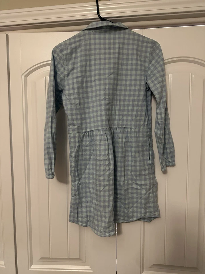 Vestido Vineyard Vines Gingham Meninas Tamanho 12 Suavemente Usado - Bolsos! - Imagem 2 de 4