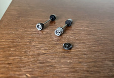 NMINT AFX NonMT Axles w/5 Spoke Wheels w/2nd Gen Thicker Front Axles, Crown Gear