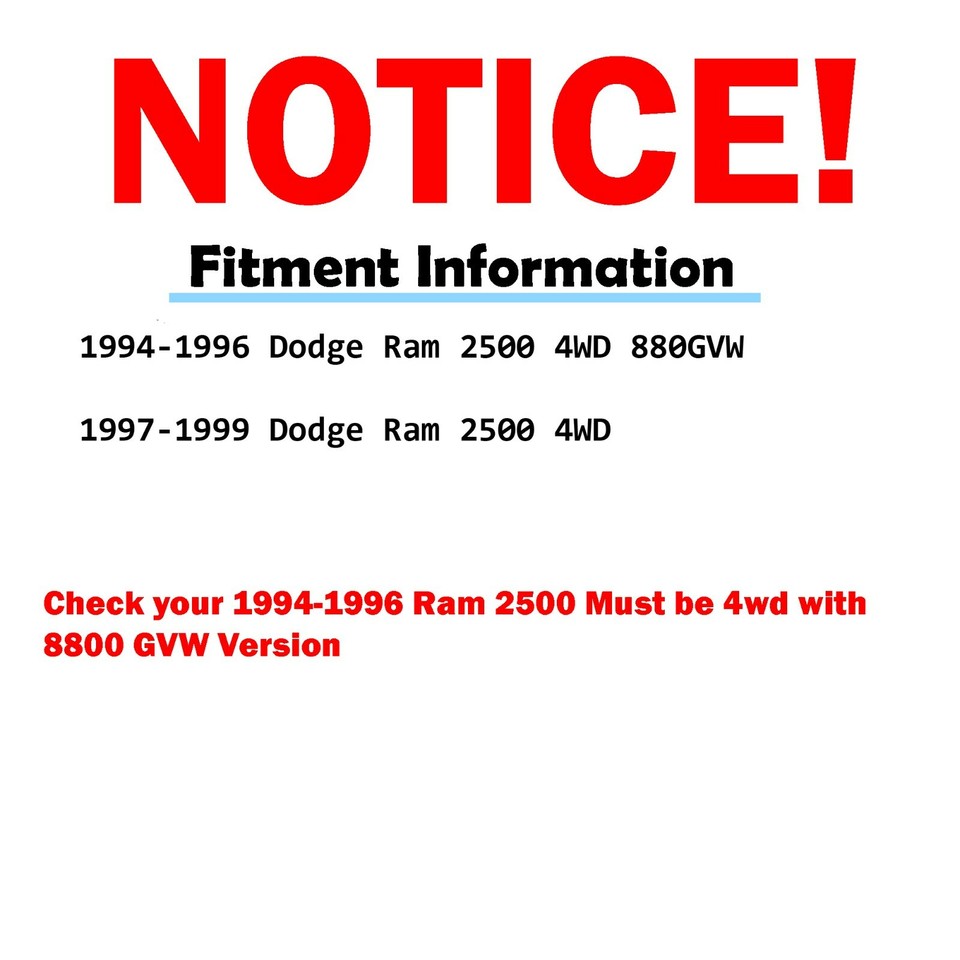 Buy DodgeRam Pickup Truck Front Metallic Disc Brake Pads & Rotors Kit Set In Gardner, Kansas, US - Foto 4