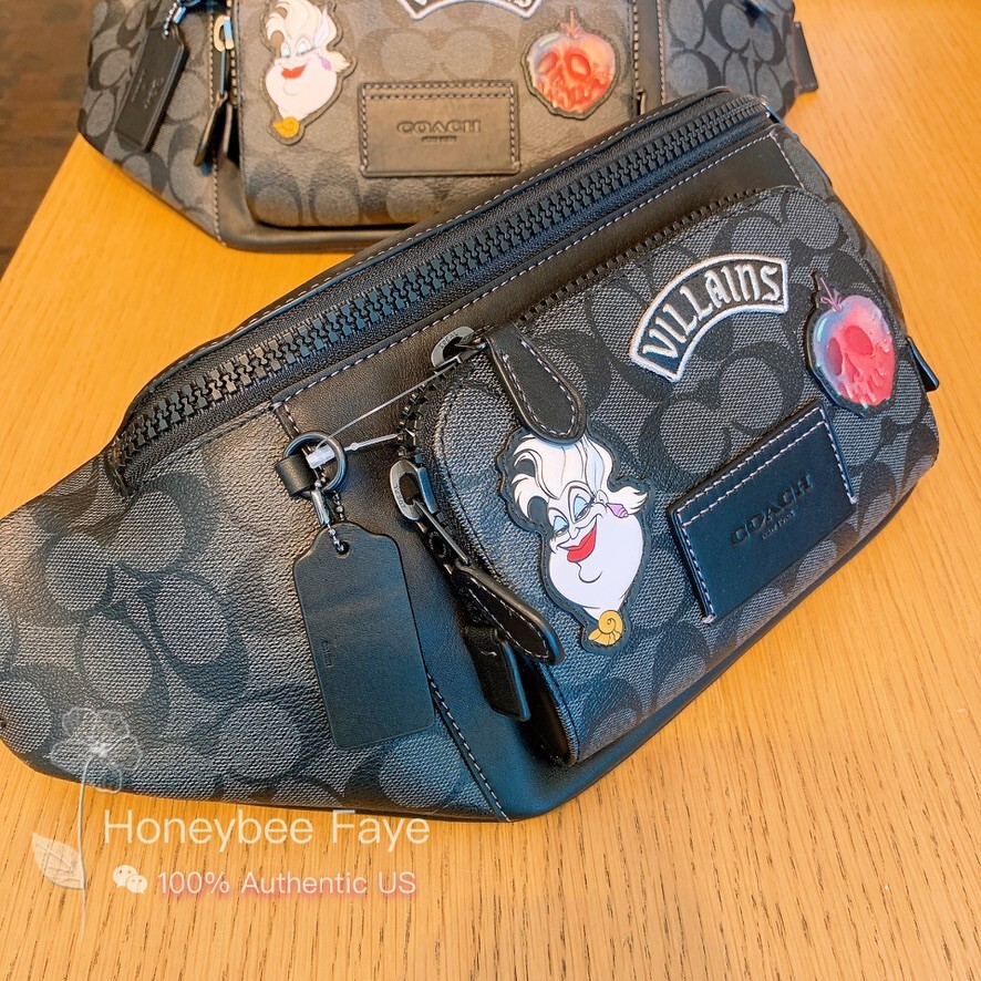 Disney X Coach Track Belt Bag With Patches Cc038 for sale