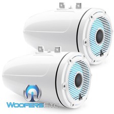 JL AUDIO M6-880ETXv3-Gw-C-GwGw-i 8.8" WAKEBOARD TOWER SPEAKERS LED COLOR LIGHTS