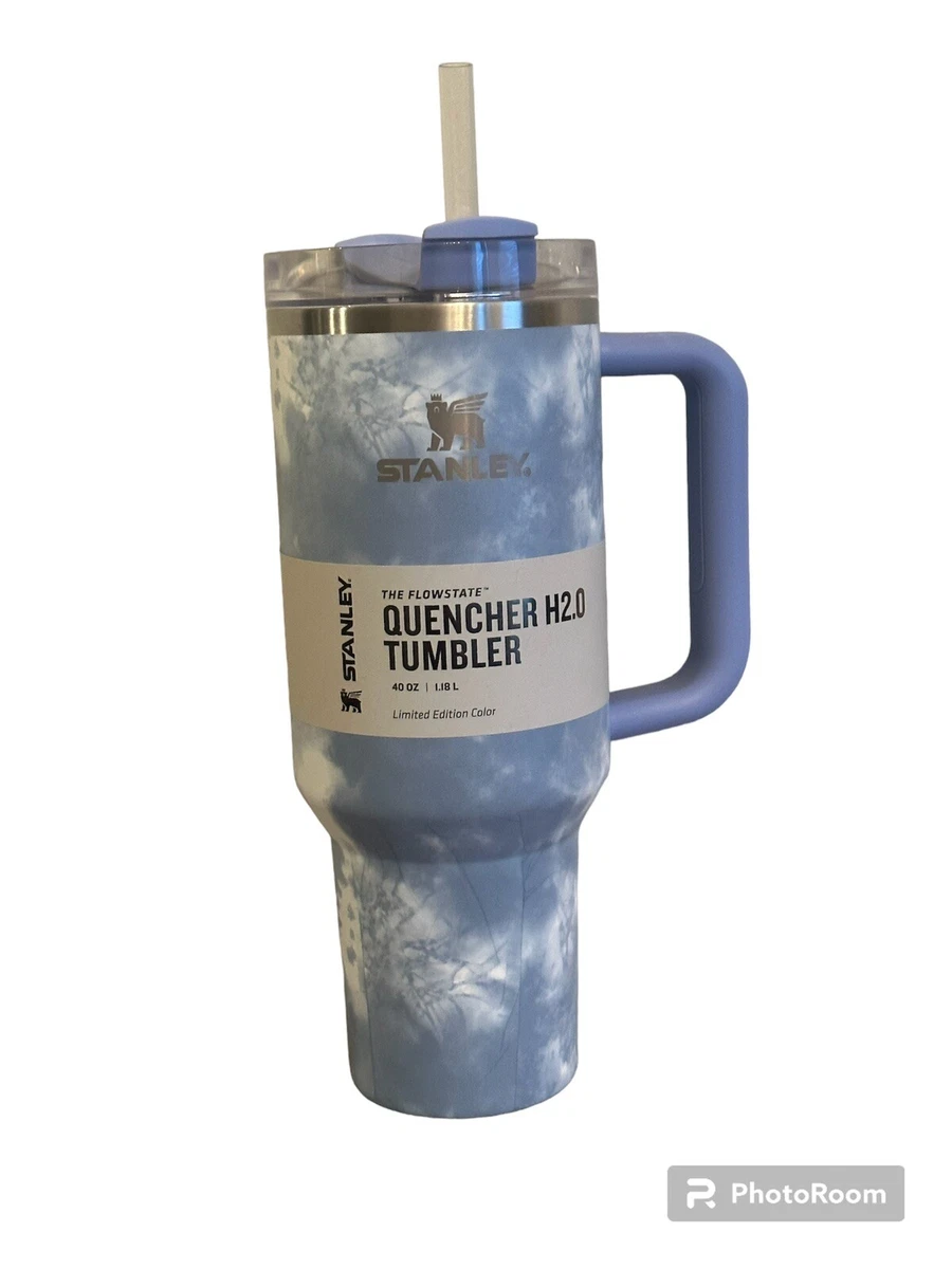 Stanley 40 Oz Stainless Steel H2.0 Flowstate Quencher Tumbler Watercolor Blue : Target