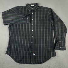 Ralph Lauren Shirt Mens Size 17 Green Plaid Pony Dress Button Up Long Sleeve 