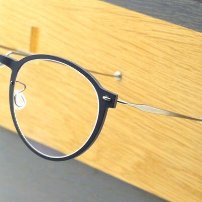 LINDBERG NOW 6527 48 BLUE D18 T803 ROUND EYEGLASSES SPECTACLE