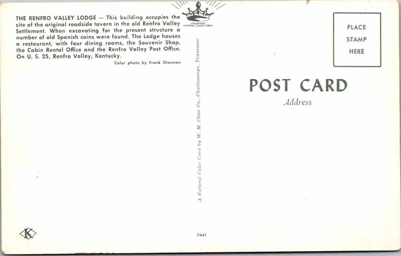 Postcard HOTEL SCENE Renfro Valley Kentucky KY 10/19 AL5324 eBay